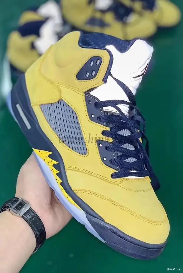 to V Amarillo Air Jordan ship SP GOD Inspire materials Navy 5 Retro Michigan retail PK ready 0610